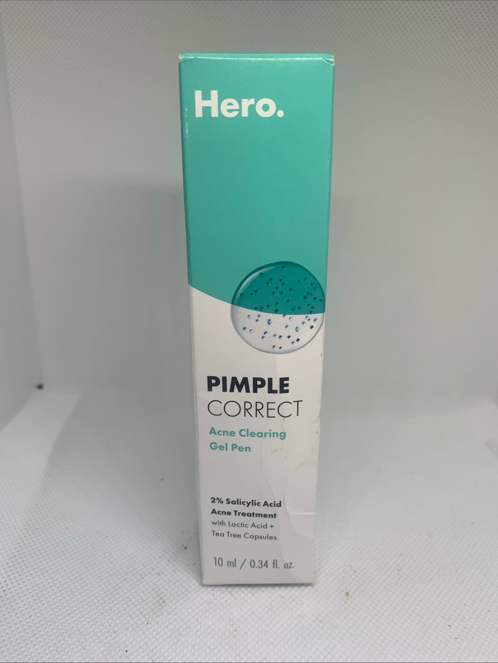 Hero. Pimple Correct Acne Clearing Gel Pen - NIB .34 Oz